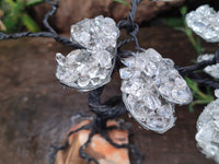 Hand Made Quartz Tumble Chip & Wire Wrap Tree - Sold Per Item - From South Africa - Toprock Gemstones and Minerals