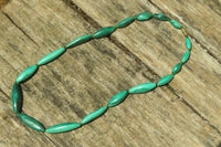 Polished Small Malachite Barrel Shaped Beaded Necklace - Sold Per Item - From Congo - Toprock Gemstones and Minerals