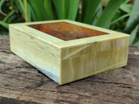 Hand Made Stone Jewellery Box x 1 From South Africa - Toprock Gemstones and Minerals