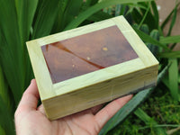 Hand Made Stone Jewellery Box x 1 From South Africa - Toprock Gemstones and Minerals