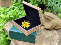 Hand Made Namibian Desert Picture Stone Jasper Jewellery Box - Sold per Item - From Namibia - Toprock Gemstones and Minerals