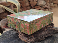 Hand Made Unakite Jewellery Box - Sold per Item - From South Africa - Toprock Gemstones and Minerals