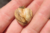 Polished Mixed Box Set of 12 Convex Gemstone Heart Pendants - Sold Per Box - From Southern Africa - Toprock Gemstones and Minerals