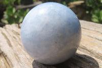 Polished Medium Blue Calcite Spheres - Sold per Item - From Madagascar - Toprock Gemstones and Minerals