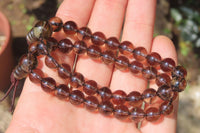 Polished Clear Smokey Quartz Beaded Stretch Bracelet - Sold Per Item - From Madagascar - Toprock Gemstones and Minerals