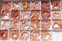 Polished Red Striped Tibetan Agate Beaded Necklace - Sold Per Item - From Tibet - Toprock Gemstones and Minerals