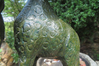 Hand Made Green Verdite Giraffe Carving x 1 From Zimbabwe - Toprock Gemstones and Minerals