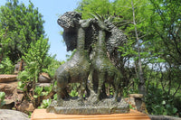 Hand Made Green Verdite Giraffe Carving x 1 From Zimbabwe - Toprock Gemstones and Minerals