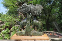 Hand Made Green Verdite Giraffe Carving x 1 From Zimbabwe - Toprock Gemstones and Minerals
