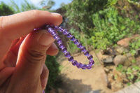 Polished AA Grade Gem Amethyst Beaded Necklace - Sold per Item- From Zambia - Toprock Gemstones and Minerals