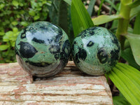Polished Stromatolite Spheres x 3 From Madagascar - Toprock Gemstones and Minerals