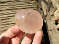 Polished Rose Quartz Palm Stones x 12 From Madagascar - Toprock Gemstones and Minerals