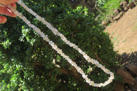 Polished Golden Rutile Quartz Tumble Chip Beaded Necklace - Sold Per Item - From Brazil - Toprock Gemstones and Minerals