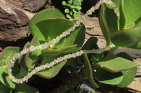 Polished Golden Rutile Quartz Tumble Chip Beaded Necklace - Sold Per Item - From Brazil - Toprock Gemstones and Minerals