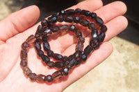 Polished Smokey Quartz Beaded Stretch Bracelet - Sold Per Item - From Madagascar - Toprock Gemstones and Minerals
