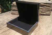 Hand Made Jet Lignite Jewellery Box x 1 From Swaziland - Toprock Gemstones and Minerals