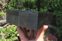 Hand Made Jet Lignite Jewellery Box x 1 From Swaziland - Toprock Gemstones and Minerals