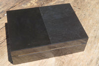Hand Made Jet Lignite Jewellery Box x 1 From Swaziland - Toprock Gemstones and Minerals