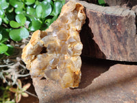 Natural Limonite Quartz Clusters x 6 From Solwezi, Zambia - Toprock Gemstones and Minerals