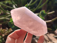 Polished Double Terminated Rose Quartz Points x 6 From Ambatondrazaka, Madagascar - Toprock Gemstones and Minerals