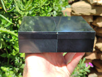 Hand Made Jet Lignite Jewellery Box x 1 From Swaziland - Toprock Gemstones and Minerals