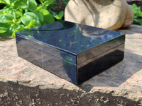 Hand Made Jet Lignite Jewellery Box x 1 From Swaziland - Toprock Gemstones and Minerals