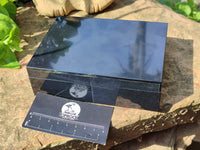 Hand Made Jet Lignite Jewellery Box x 1 From Swaziland - Toprock Gemstones and Minerals