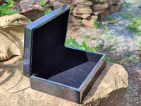 Hand Made Jet Lignite Jewellery Box x 1 From Swaziland - Toprock Gemstones and Minerals