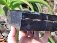 Hand Made Jet Lignite Jewellery Box x 1 From Swaziland - Toprock Gemstones and Minerals