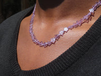Polished Amethyst Fancy Star Shaped Beaded Necklace - Sold per Item- From Zambia - Toprock Gemstones and Minerals