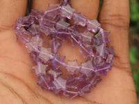 Polished Amethyst Fancy Star Shaped Beaded Necklace - Sold per Item- From Zambia - Toprock Gemstones and Minerals