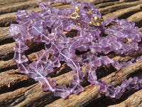 Polished Amethyst Fancy Star Shaped Beaded Necklace - Sold per Item- From Zambia - Toprock Gemstones and Minerals