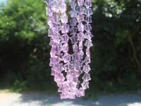 Polished Amethyst Fancy Star Shaped Beaded Necklace - Sold per Item- From Zambia - Toprock Gemstones and Minerals