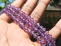 Polished Gem Amethyst Faceted Beaded Necklace - Sold per Item- From Zambia - Toprock Gemstones and Minerals