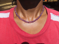 Polished Gem Amethyst Faceted Beaded Necklace - Sold per Item- From Zambia - Toprock Gemstones and Minerals