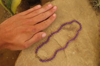 Polished Gem Amethyst Ball Shaped Beaded Necklace - Sold per Item- From Zambia - Toprock Gemstones and Minerals
