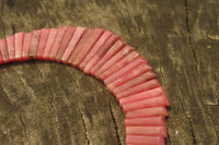 Polished Pink Rhodonite Egyptian Choker Necklace - Sold Per Item - From Madagascar - Toprock Gemstones and Minerals