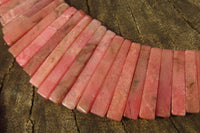 Polished Pink Rhodonite Egyptian Choker Necklace - Sold Per Item - From Madagascar - Toprock Gemstones and Minerals