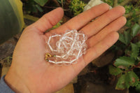 Polished Clear Quartz Rock Crystal Ball Shaped Bead Necklace - Sold Per Item - From Brazil - Toprock Gemstones and Minerals