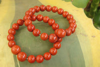 Polished Red Jasper Beaded Clip On Bracelet - Sold Per Item - From South Africa - Toprock Gemstones and Minerals