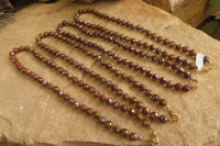 Polished Rainbow Jasper Faceted Bead Necklace - Sold Per Item - From Madagascar - Toprock Gemstones and Minerals