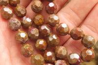 Polished Rainbow Jasper Faceted Bead Necklace - Sold Per Item - From Madagascar - Toprock Gemstones and Minerals