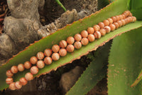 Polished Banded Red Jasper Ball Shaped Bead Necklace - Sold Per Item - From Namibia - Toprock Gemstones and Minerals