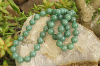 Polished Large Aventurine Ball Shaped Bead Necklace - Sold Per Item - From Zimbabwe - Toprock Gemstones and Minerals