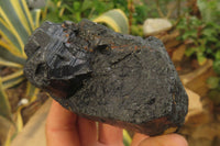 Natural Alluvial Schorl Black Tourmaline Specimens x 6 From Zimbabwe - Toprock Gemstones and Minerals