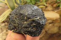 Natural Alluvial Schorl Black Tourmaline Specimens x 6 From Zimbabwe - Toprock Gemstones and Minerals