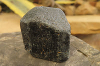 Natural Alluvial Schorl Black Tourmaline Specimens x 6 From Zimbabwe - Toprock Gemstones and Minerals