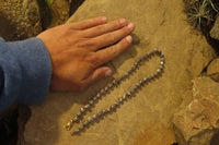 Polished Snakeskin Rhyolite Jasper Faceted Bead Necklace - Sold per Item - From Australia - Toprock Gemstones and Minerals