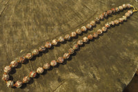 Polished Snakeskin Rhyolite Jasper Faceted Bead Necklace - Sold per Item - From Australia - Toprock Gemstones and Minerals