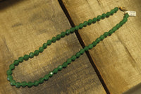 Polished Emerald Aventurine Faceted Bead Necklace - Sold Per Item - From Zimbabwe - Toprock Gemstones and Minerals